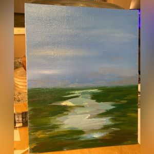 Commissioned Oil Painting & Vase